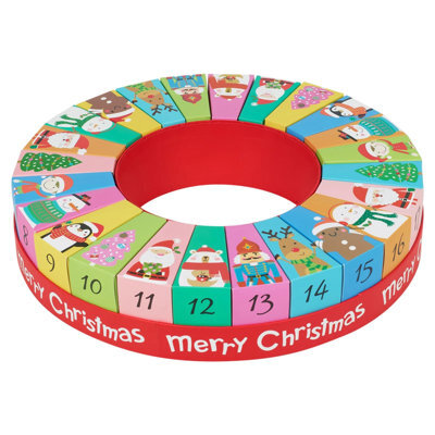 Urbn-Living Urbnliving 24 Day Circle Shaped Advent Calendar Boxed Christmas Countdown Gift - image 1