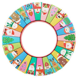 Urbn-Living Urbnliving 24 Day Circle Shaped Advent Calendar Boxed Christmas Countdown Gift - thumbnail 6