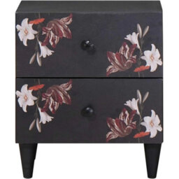 Bedside Cabinet Tables X 2 Solid Mango Wood Bedroom Drawers - thumbnail 4