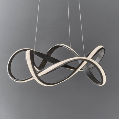 Anson Lighting Linaria Pendant Light Finished In Textured Coffee Paint And White Silicone - image 1