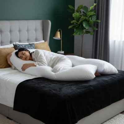 9Ft U Shaped Pregnancy Body Pillow Full Body Maternity Support For Back Hips Neck Pain Relief - image 1