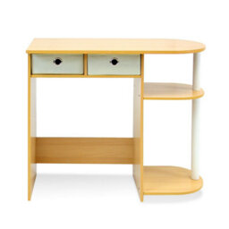 Walplus Furinno Go Green Home Laptop Notebook Computer Desk/table, Beech/ivory/white - thumbnail 3