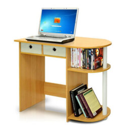 Walplus Furinno Go Green Home Laptop Notebook Computer Desk/table, Beech/ivory/white - thumbnail 5