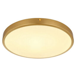 Luminosa Lighting Luminosa Tibey 35Cm Round Flush Ceiling Light Brass-Coloured Matt Led 3000K - thumbnail 1