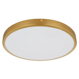 Luminosa Lighting Luminosa Tibey 35Cm Round Flush Ceiling Light Brass-Coloured Matt Led 3000K - thumbnail 2