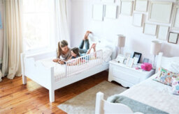 Safetots Extra Wide Extra Tall Wooden Bed Guard, White, 60Cm High X 140Cm Wide, Toddler Bedrail For Safety, Secure Child Bed Rail - thumbnail 5