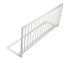 Safetots Extra Wide Extra Tall Wooden Bed Guard, White, 60Cm High X 140Cm Wide, Toddler Bedrail For Safety, Secure Child Bed Rail - thumbnail 1