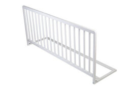 Safetots Extra Wide Extra Tall Wooden Bed Guard, White, 60Cm High X 140Cm Wide, Toddler Bedrail For Safety, Secure Child Bed Rail - thumbnail 3