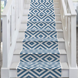 Blue Lagoon Stair Runner - Reversible, Durable & Hardwearing Carpet For Stairs & Staircases, Multiple Lengths - thumbnail 1