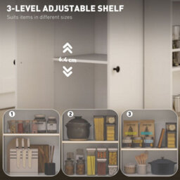 Wyld Haus Semi-Wood White Rolling Kitchen Island With Drawer, 3-Tier Spice Rack And Towel Rail - thumbnail 6