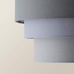 Valuelights Aztec 3 Tier Charcoal Fabric Ceiling Light Shade And Bulb (D)30Cm - thumbnail 5