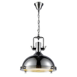 CGC Lighting Cgc Porche Extra Large Industrial Polished Chrome Pendant Downlight - thumbnail 3