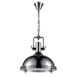 CGC Lighting Cgc Porche Extra Large Industrial Polished Chrome Pendant Downlight - thumbnail 2