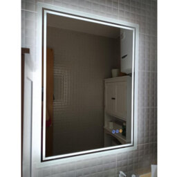 Luvodi 80X60Cm Led Bathroom Mirror Changing Lights Color Vanity Makeup Dimmable Antifog - thumbnail 7
