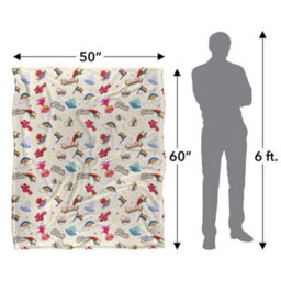 Trolls Love For All Silky Soft Touch Blanket White/multicoloured (One Size) - thumbnail 4