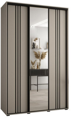 Arte Elegant Dakota Vii Sliding Door Wardrobe 1600mm - Stylish Storage With Mirrored Door, Hanging Rails, And Shelves H2350mm D600mm - image 1