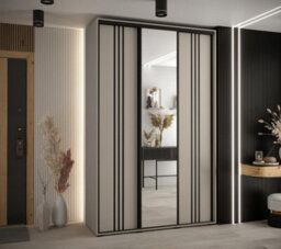 Arte Elegant Dakota Vii Sliding Door Wardrobe 1600mm - Stylish Storage With Mirrored Door, Hanging Rails, And Shelves H2350mm D600mm - thumbnail 2
