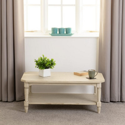 Seconique Chantilly Coffee Table Distressed Antique Cream Effect - image 1
