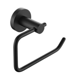 Bristan Round Toilet Roll Holder Brass Black