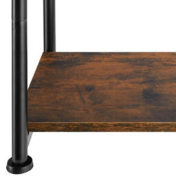 Tectake Bedside Table Yonkers - Industrial Style, With 2 Shelves, 38.5 X 30 X 51.5 Cm - Industrial Wood Dark, Rustic - thumbnail 8