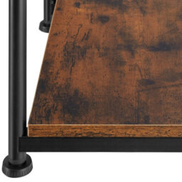 Tectake Bedside Table Yonkers - Industrial Style, With 2 Shelves, 38.5 X 30 X 51.5 Cm - Industrial Wood Dark, Rustic - thumbnail 9
