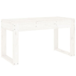 Berkfield Garden Bench White 80X38X45 Cm Solid Wood Pine - thumbnail 5