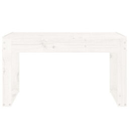 Berkfield Garden Bench White 80X38X45 Cm Solid Wood Pine - thumbnail 3