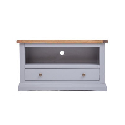 Cabinet Bits Rocca Grey 1 Drawer Tv Cabinet Brass Knob - image 1
