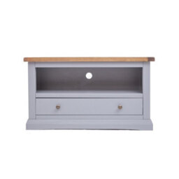 Cabinet Bits Rocca Grey 1 Drawer Tv Cabinet Brass Knob - thumbnail 1