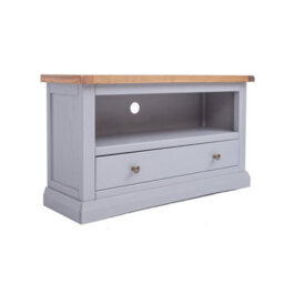 Cabinet Bits Rocca Grey 1 Drawer Tv Cabinet Brass Knob - thumbnail 2