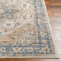 Livabliss Lillian-Washable Blue Brown Traditional Vintage Boho Living Dining Rug 80 X 220 Cm Easy Care, Non Shedding - thumbnail 4