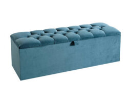 Divan Base Direct Vega Ottoman Storage Box 4Ft6 Double - Plush Teal - thumbnail 4