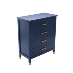 Cabinet Bits Palazzi 4 Drawer Chest Blue H94 W79 D40Cm - thumbnail 3