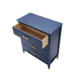 Cabinet Bits Palazzi 4 Drawer Chest Blue H94 W79 D40Cm - thumbnail 4