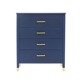 Cabinet Bits Palazzi 4 Drawer Chest Blue H94 W79 D40Cm - thumbnail 1