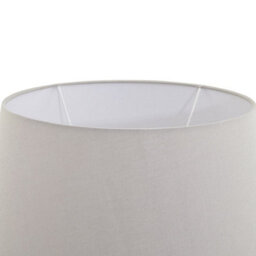 Wyld Haus Venice Large Aged Grey Stone Ceramic Table Lamp With Fabric Shade - thumbnail 5