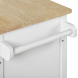 Beliani  Kitchen Trolley Genoa White - thumbnail 9