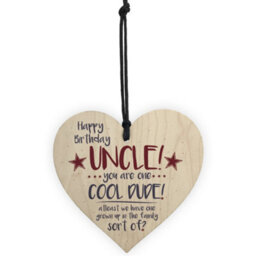 Red Ocean Cool Dude Funny Happy Birthday Heart Uncle Gifts For Him Man Family Sign Thank You Gift - thumbnail 5