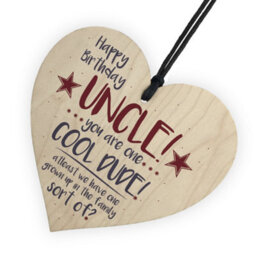 Red Ocean Cool Dude Funny Happy Birthday Heart Uncle Gifts For Him Man Family Sign Thank You Gift - thumbnail 6