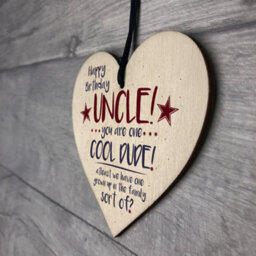 Red Ocean Cool Dude Funny Happy Birthday Heart Uncle Gifts For Him Man Family Sign Thank You Gift - thumbnail 7
