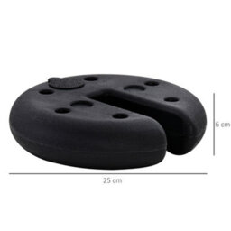 Outsunny Set Of 4 Canopy Tent Weight Sand Fillable Strong Plastic - thumbnail 3