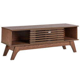 Wyld And Coco Aurora Dark Brown Tv Stand - Compact Storage With Cable Management, W120 X D40 X H44Cm - thumbnail 5
