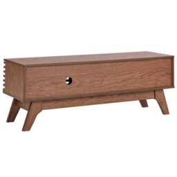 Wyld And Coco Aurora Dark Brown Tv Stand - Compact Storage With Cable Management, W120 X D40 X H44Cm - thumbnail 7