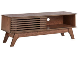 Wyld And Coco Aurora Dark Brown Tv Stand - Compact Storage With Cable Management, W120 X D40 X H44Cm - thumbnail 3