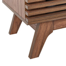 Wyld And Coco Aurora Dark Brown Tv Stand - Compact Storage With Cable Management, W120 X D40 X H44Cm - thumbnail 8