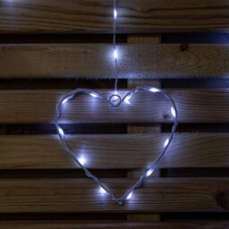 Samuel Alexander 1.2 X 1.2M Light Up Christmas Heart Curtain Lights With 229 Cool White Leds - thumbnail 6