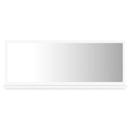 Walplus Bathroom Mirror White 90X10.5X37 Cm Engineered Wood - thumbnail 2