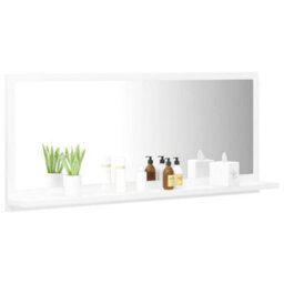 Walplus Bathroom Mirror White 90X10.5X37 Cm Engineered Wood - thumbnail 3