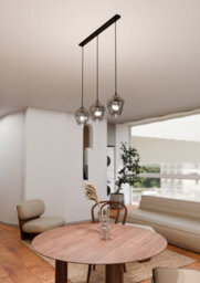 Emibig Lighting Emibig Istar Pendant Lamp  3 X E27 Black With Graphite Shade - thumbnail 5