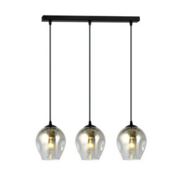 Emibig Lighting Emibig Istar Pendant Lamp  3 X E27 Black With Graphite Shade - thumbnail 1